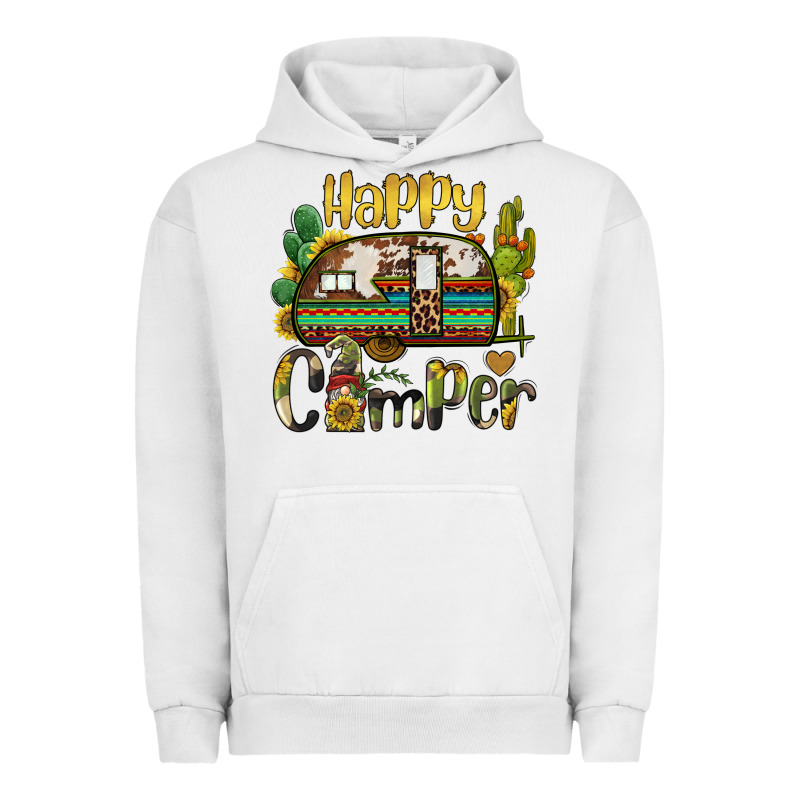 Happy Camper Caravan And Gnome Urban Hoodie by BarkalooDesign | Teevron