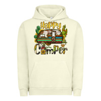 Pigment Pistachio happy camper caravan and gnome Urban Hoodie - BarkalooDesign