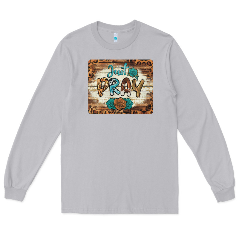 Just Pray Mousepad Long Sleeve Tee by BarkalooDesign | Teevron