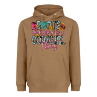 Toasted Coconut boots and bling it s a cowgirl thing Heavyweight Hoodie - Zillion Design Studio