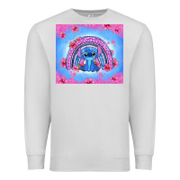 Dove Grey stitch rainbow Premium Sweatshirt - Zillion Design Studio