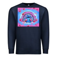 Navy stitch rainbow Premium Sweatshirt - Zillion Design Studio