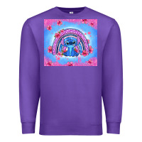 Purple stitch rainbow Premium Sweatshirt - Zillion Design Studio