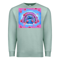 Seafoam stitch rainbow Premium Sweatshirt - Zillion Design Studio
