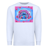 White stitch rainbow Premium Sweatshirt - Zillion Design Studio