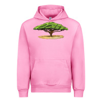 Fuchsia Pink acacia tree Urban Hoodie - LillyAllenDesigns