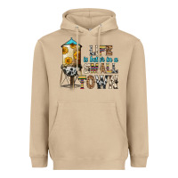 Mushroom life is better in a small town Heavyweight Hoodie - Zillion Design Studio