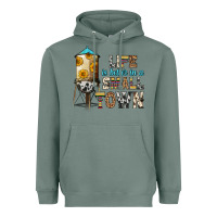 Sage life is better in a small town Heavyweight Hoodie - Zillion Design Studio