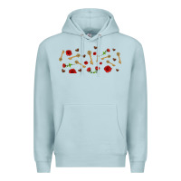 Blue Mist rosses and keys Premium Hoodie - AdoDesignShop
