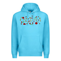 Ocean Blue rosses and keys Premium Hoodie - AdoDesignShop