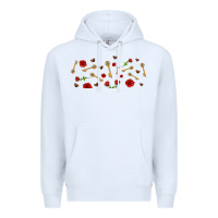 White rosses and keys Premium Hoodie - AdoDesignShop