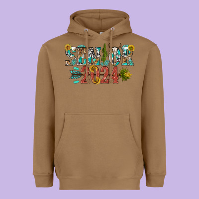Senior 2024 Heavyweight Hoodie Designed By Texasbilliewilder