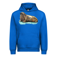 Cobalt Walrus Urban Hoodie - LillyAllenDesigns