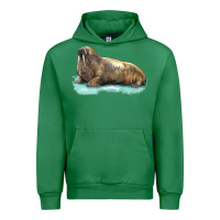 Emerald Walrus Urban Hoodie - LillyAllenDesigns