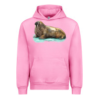 Fuchsia Pink Walrus Urban Hoodie - LillyAllenDesigns