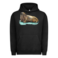 Pigment Black Walrus Urban Hoodie - LillyAllenDesigns