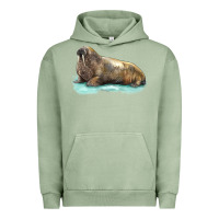 Pigment Oil Green Walrus Urban Hoodie - LillyAllenDesigns