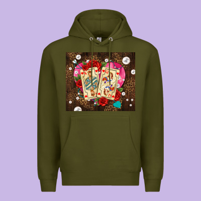 Playing Cards And Pearls Premium Hoodie Designed By Adodesignshop