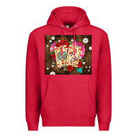 Cardinal playing cards and pearls Premium Hoodie - AdoDesignShop