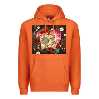 Carrot playing cards and pearls Premium Hoodie - AdoDesignShop