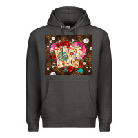 Charcoal Heather playing cards and pearls Premium Hoodie - AdoDesignShop