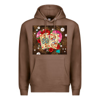 Chestnut playing cards and pearls Premium Hoodie - AdoDesignShop