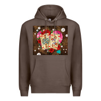 Coffee playing cards and pearls Premium Hoodie - AdoDesignShop