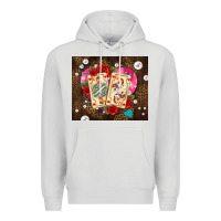 Dove Grey playing cards and pearls Premium Hoodie - AdoDesignShop