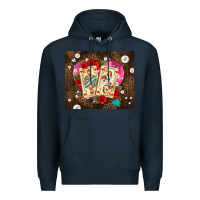 Navy playing cards and pearls Premium Hoodie - AdoDesignShop