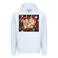 White playing cards and pearls Premium Hoodie - AdoDesignShop