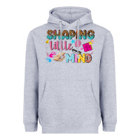 Heather Grey shaping little mind Heavyweight Hoodie - texasbilliewilder