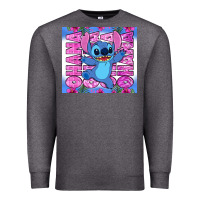Charcoal Heather stitch ohana Premium Sweatshirt - Zillion Design Studio