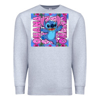 Heather Grey stitch ohana Premium Sweatshirt - Zillion Design Studio