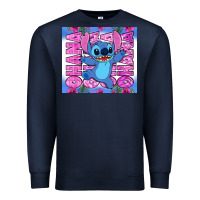 Navy stitch ohana Premium Sweatshirt - Zillion Design Studio
