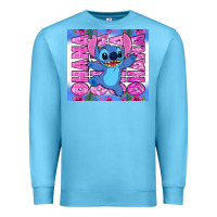 Ocean Blue stitch ohana Premium Sweatshirt - Zillion Design Studio