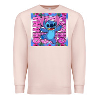 Pale Pink stitch ohana Premium Sweatshirt - Zillion Design Studio