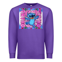 Purple stitch ohana Premium Sweatshirt - Zillion Design Studio