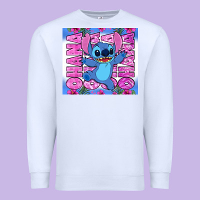 Stitch Ohana Premium Sweatshirt Designed By Zillion Design Studio