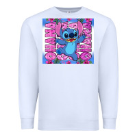 White stitch ohana Premium Sweatshirt - Zillion Design Studio