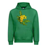 Emerald yellow elder flower Urban Hoodie - LillyAllenDesigns