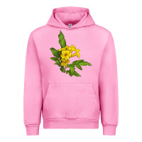 Fuchsia Pink yellow elder flower Urban Hoodie - LillyAllenDesigns