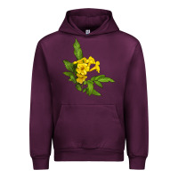 Mauve Wine yellow elder flower Urban Hoodie - LillyAllenDesigns