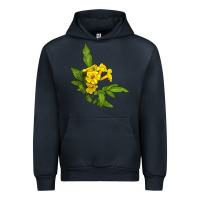 Navy yellow elder flower Urban Hoodie - LillyAllenDesigns