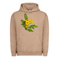 Pigment Burro yellow elder flower Urban Hoodie - LillyAllenDesigns