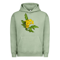 Pigment Oil Green yellow elder flower Urban Hoodie - LillyAllenDesigns