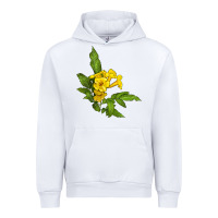 White yellow elder flower Urban Hoodie - LillyAllenDesigns