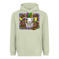 Matcha mardi gras baby sheep king cake fleur de lis Heavyweight Hoodie - RanaPortraitStore