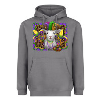 Storm mardi gras baby sheep king cake fleur de lis Heavyweight Hoodie - RanaPortraitStore
