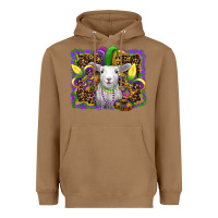 Toasted Coconut mardi gras baby sheep king cake fleur de lis Heavyweight Hoodie - RanaPortraitStore