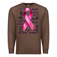 Chestnut Breast Cancer Ribbon Hope Love Faith Premium Sweatshirt - texasbilliewilder